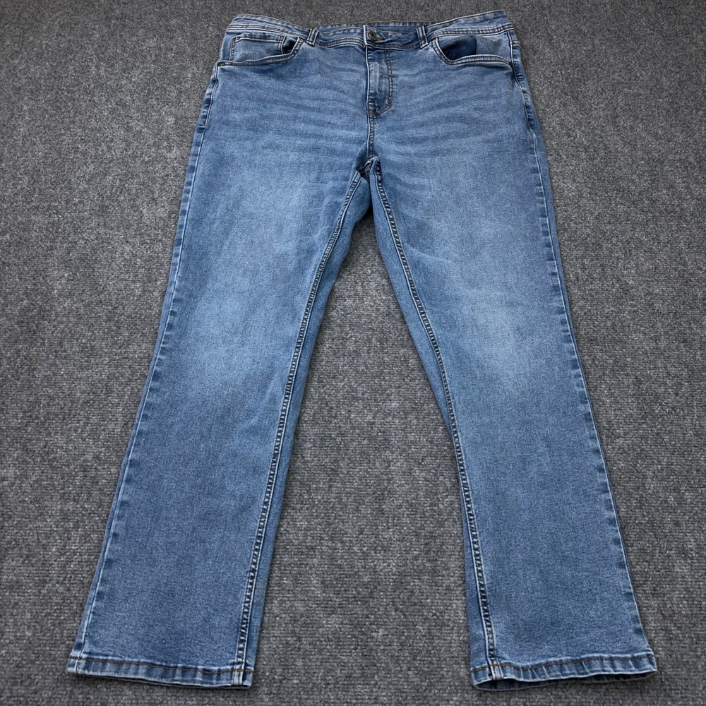 The Perfect Jean NYC Slim Thick Jeans Men's 38x30 Sky Light Blue Stretch Denim